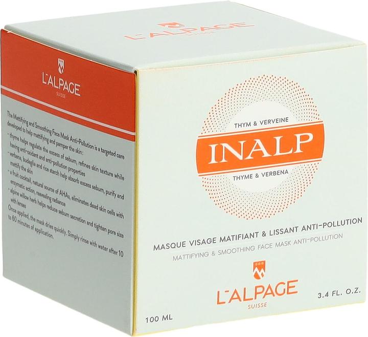 Actual product image L'Alpage Suisse Mattifying & Smoothing Face Mask Anti-Pollution (100 ml)