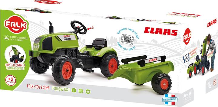 Productafbeelding Falk Toys Claas trekker + aanhangwagen M