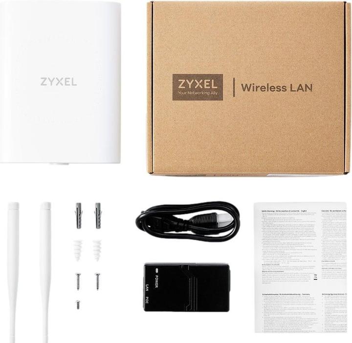 Actual product image Zyxel NWA55AXE 802.11AX (WIFI 6) DUAL-Radijas OUTDOOR POE ACCESS POINT (1200 Mbit/s)