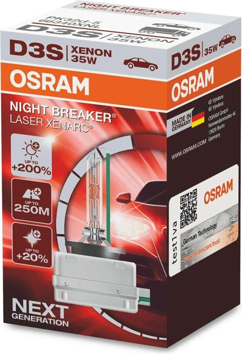 Actual product image Osram Xenrac Night Breaker Laser (D3S)