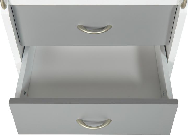 Produktbild Inter Link Container PRINTI Rollcontainer Printi weiss-grau (40 x 65 x 36 cm)