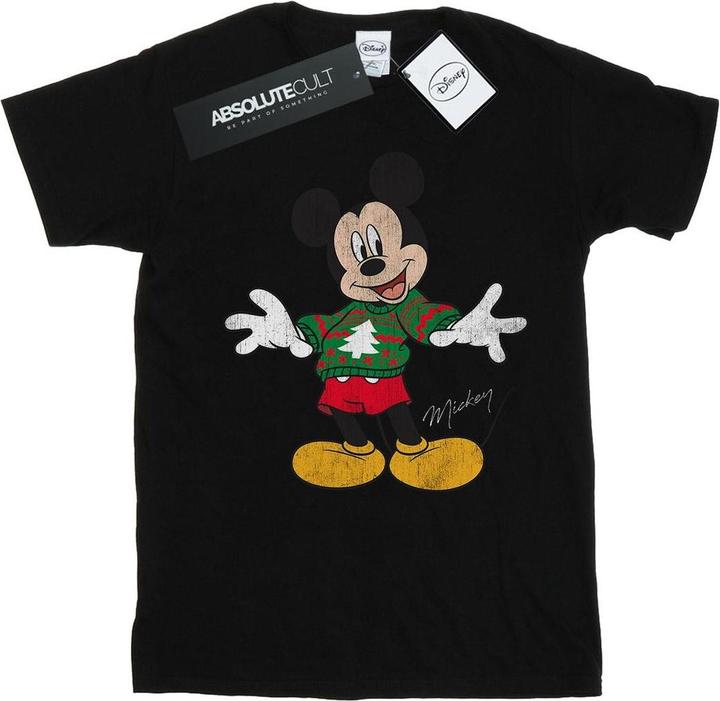 Disney Mickey Mouse Christmas Jumper TShirt Jungen