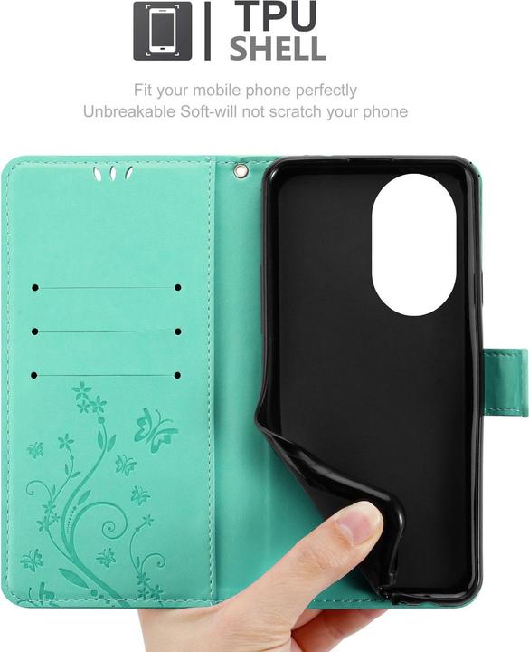Actual product image Cadorabo Case for Honor 200 Flower Book (Honor 200 Pro)