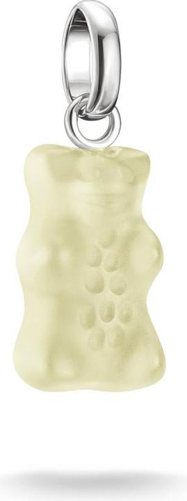 Thomas Sabo Charm-Goldbären-Anhänger in Weiss Connect Silber (Silber 925, Glas)