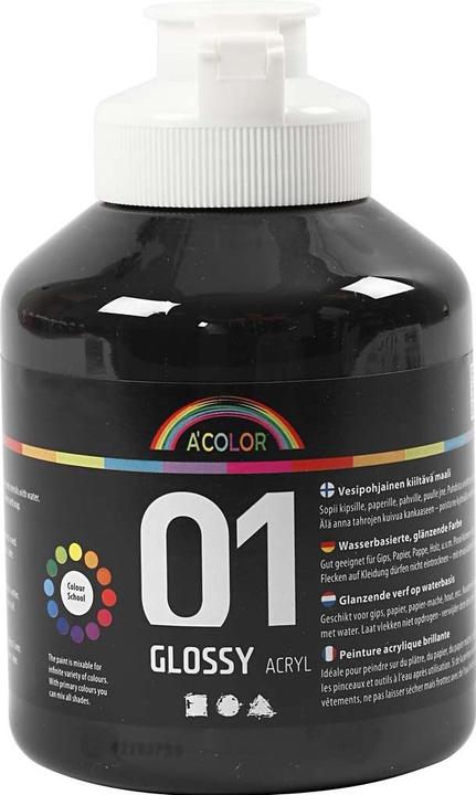 Produktbild Creativ Company A-Color Acrylfarbe (Schwarz, 500 ml)