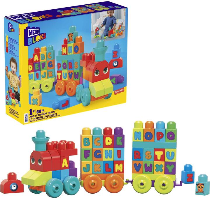 Productafbeelding Mega Bloks ABC Leren Trein (60 stuks)