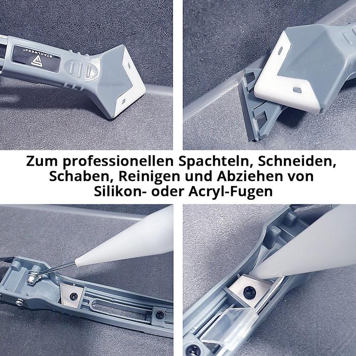 Produktbild Stahlwerk Silikon-Fugenwerkzeug 5-in-1 Silikon-Spachtel | Silikon-Schaber