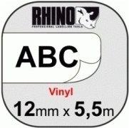 Produktbild Dymo 18444 Vinylband (1.20 cm, Schwarz)