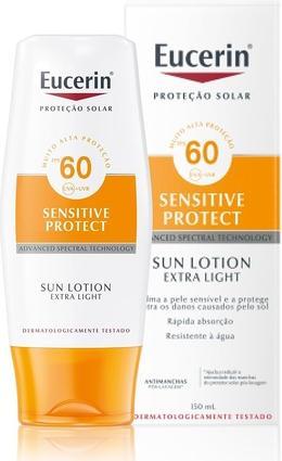 Actual product image Eucerin Sun Sensitive Protect Sun Lotion (Sun lotion, SPF 50, 150 ml)