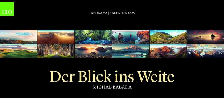 Produktbild Neumann GEO Panorama: Der Blick ins Weite 2026 - Panorama-Kalender - Wand-Kalender - Grossformat-Kalender - (Deutsch)