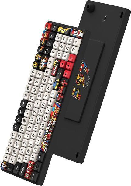 Actual product image Iqunix F97 Graffiti Slate Wireless Gaming Keyboard, RGB - Moonstone Switches (DE, Wireless, Cable)