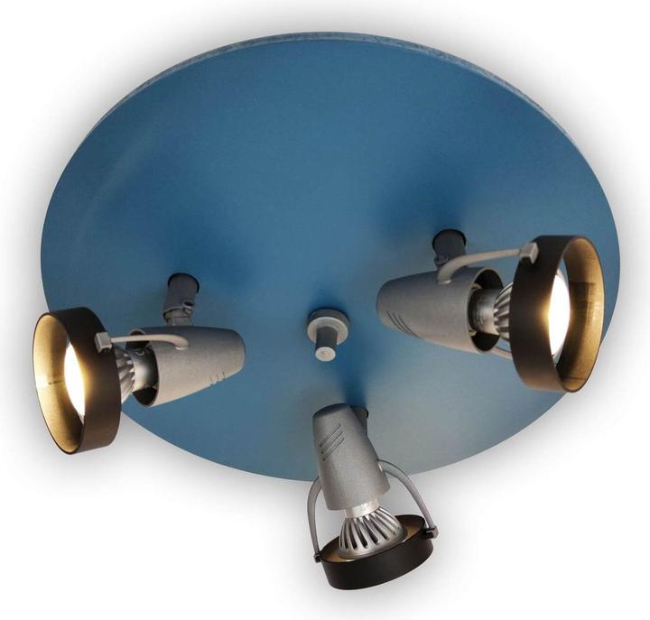 Actual product image Niermann Stand By Niermann Petrol ceiling light 3gang GU10 Petrol Made in Germany