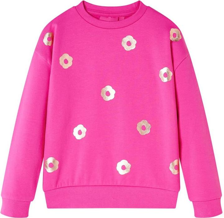 VidaXL Kinder-Sweatshirt Dunkelrosa 104,Material: 95 % Baumwolle. 5 (104)