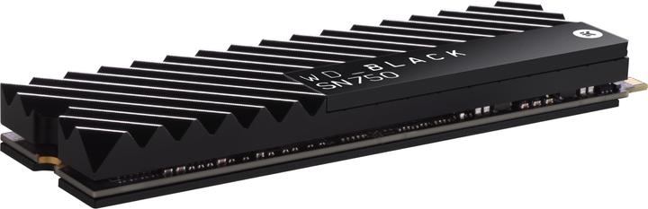 Actual product image WD Black SN750 Gaming - with heatsink (500 GB, M.2 2280)