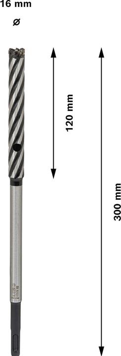 Produktbild Bosch Professional Zubehör PRO SDS plus Rebar Cutter Bohrer, 16 x 120 x 300 mm (16 mm)
