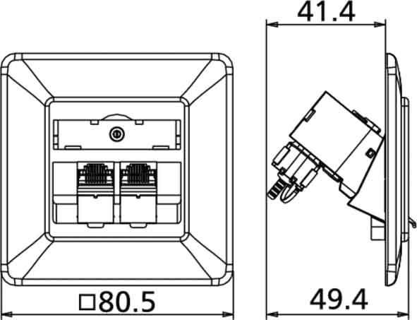 Actual product image Metz Connect 130B12D21002-E socket outlet white