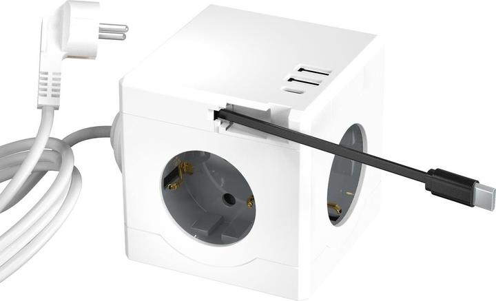 MicroConnect PowerCube, 3 Schuko outlets (3 x, CEE 7/3, 1.50 m)