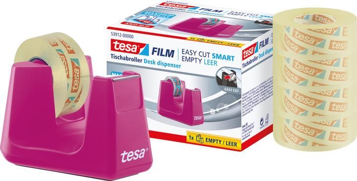 Immagine prodotto tesa Dispenser di nastro adesivo EASY CUT SMART per tavoli, con tecnologia antiscivolo, inclusi 4 rotoli