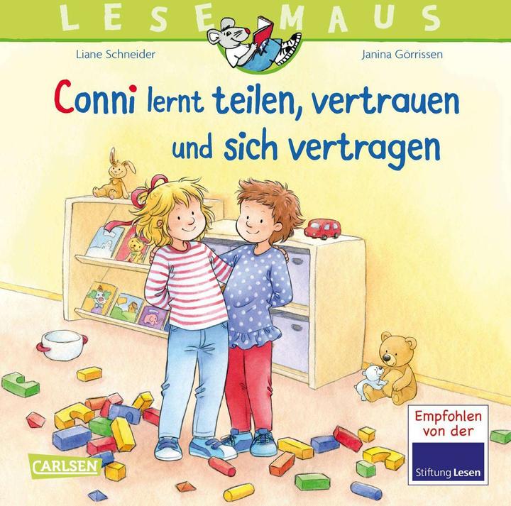 Productafbeelding LESEMAUS: Conni lernt teilen, vertrauen und sich vertragen (Duits, Janina Görrissen, Liane Schneider, 2024)