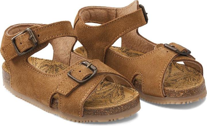 Actual product image La Redoute Collections Leather sandals with buckle (20)