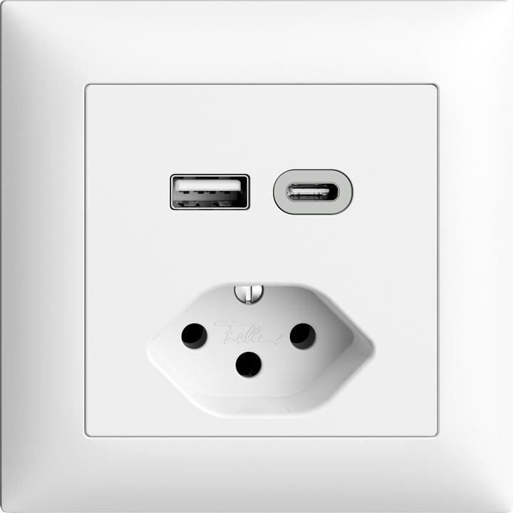 Feller EdizioDue Petit combiné USB / Type 13