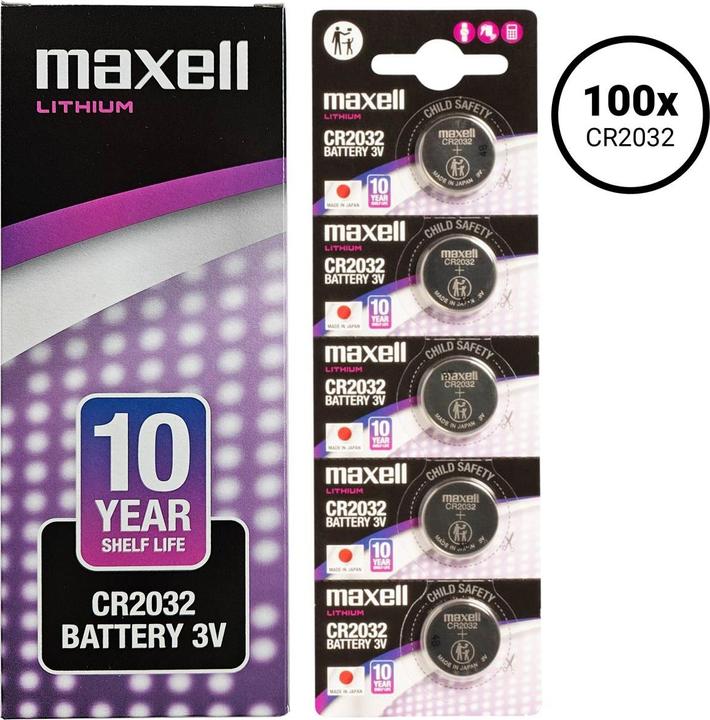 Produktbild Maxell CR 2032 3V Lithiumbatterie (100 Stk., CR2032, 220 mAh)