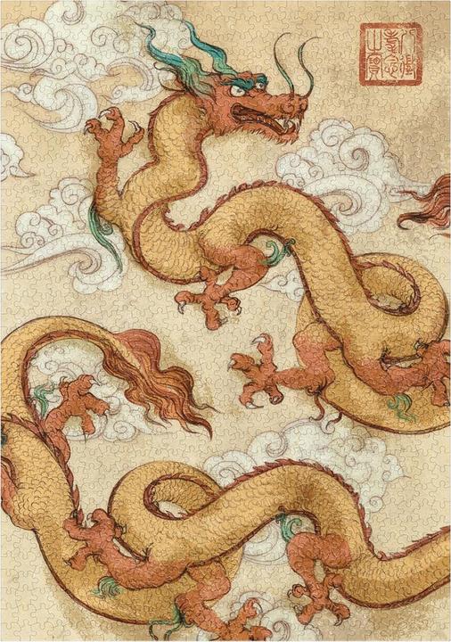 Produktbild Tiki Editions Art&Meeple Puzzle - Tichu, Dragon1000 Pcs (1000 Teile)