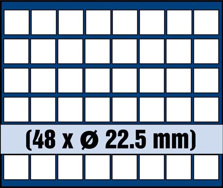 Actual product image Safe Tableau for 48 coins up to 22.5 mm Ø