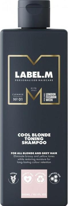 Produktbild Label.M Cool Blonde Toning Shampoo 300 ml (300 ml, Flüssiges Shampoo)