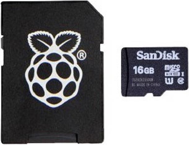 Raspberry Pi SD Karte 16 GB MicroSD mit Noobs OS (16 GB, microSDHC, U3)