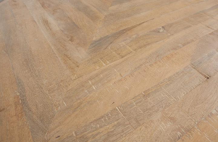 Actual product image Woood Table top Tablo Mango herringbone pattern (180 x 90 cm)