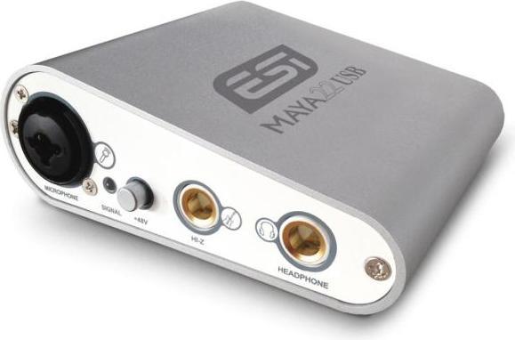 Produktbild ESI MAYA 22 USB Audio-Interface mit Kopfhörer (6.3mm Klinke (Jack), USB)