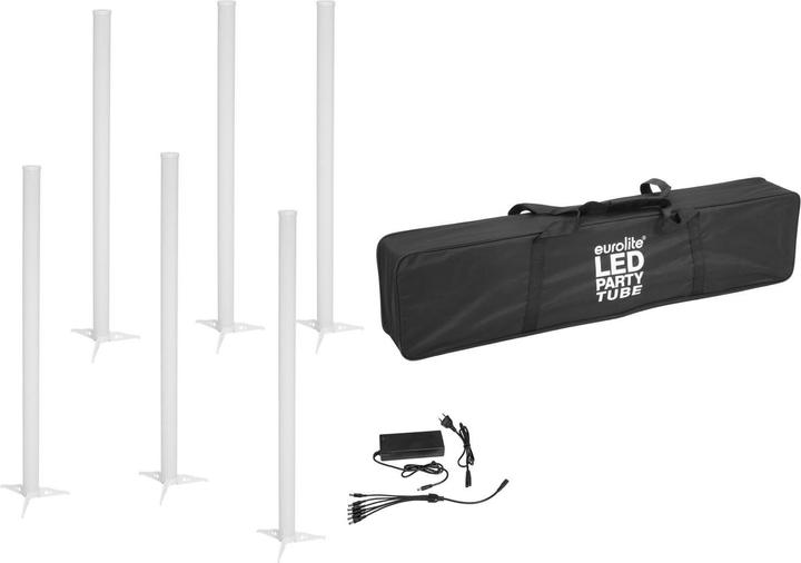 Produktbild Eurolite Set 6x AKKU LED Party Tube IR + Ladenetzteil + Soft-Bag