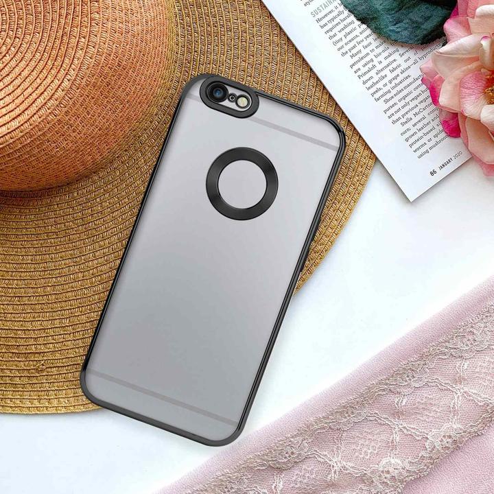 Actual product image Cadorabo TPU Chrome case with camera protection for Apple iPhone 6 / 6S (Apple iPhone 6)