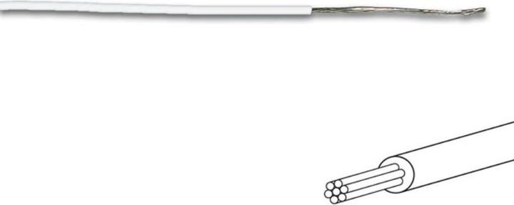Actual product image Velleman MOUNTING CABLE -? 1.4 mm - 0.2 mm? - MULTI-CORE - WHITE?
