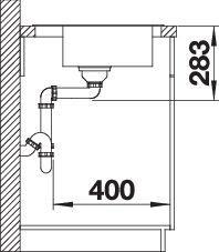 Actual product image Blanco Dana 45 (Top-mounted sink, 48 cm, 50 cm)
