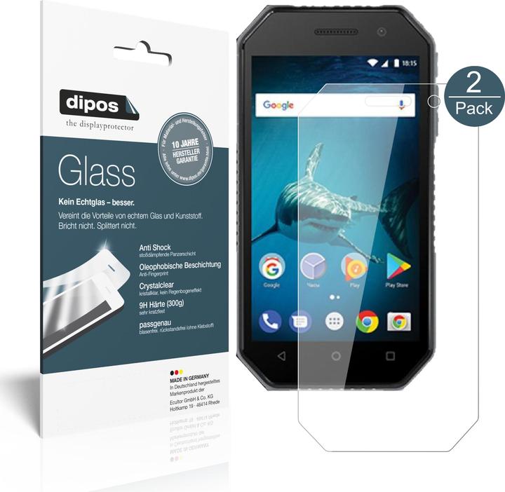 Image du produit Dipos Film de Protection d’écran Anti-Shock (2 pièce(s), BQ Mobile 4077 Shark Mini)