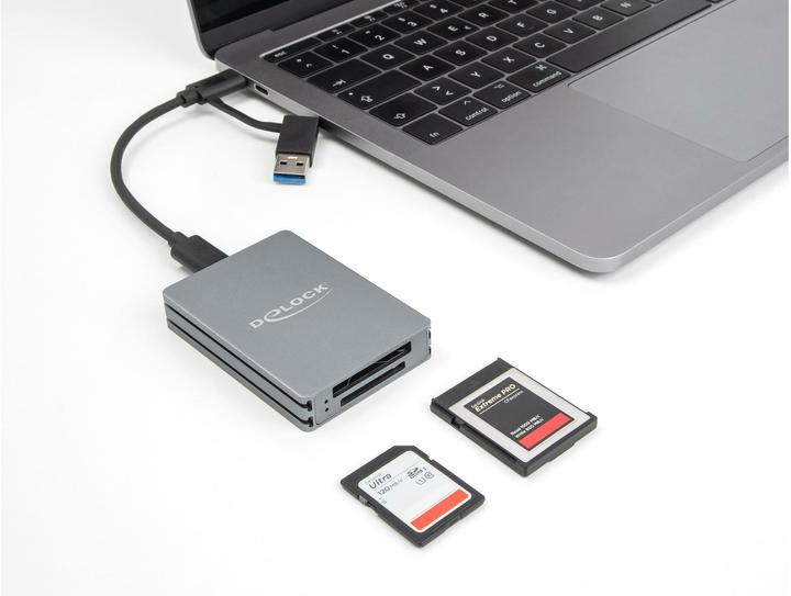 Produktbild Delock Card Reader für SD und CFexpress Typ B (USB 3.2 Gen 2, USB-C)