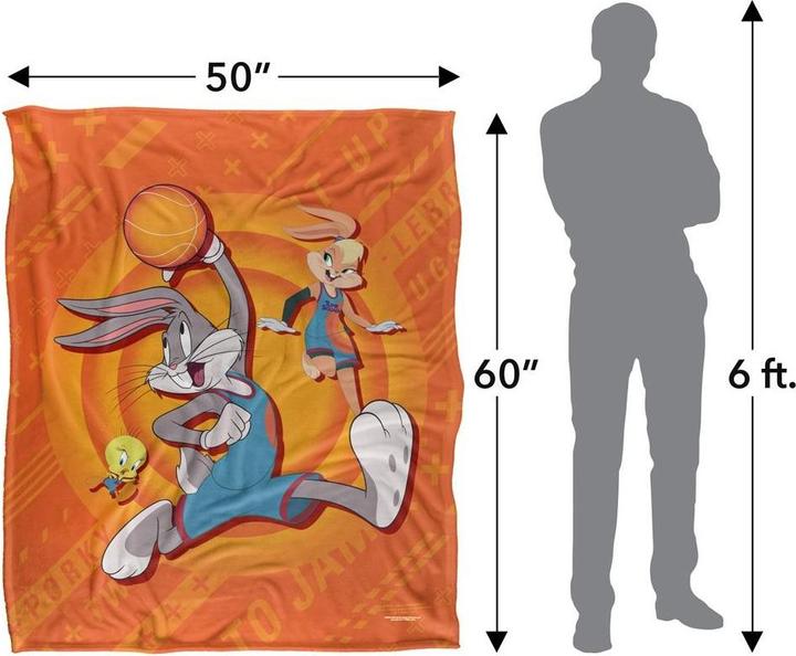 Produktbild Space Jam Decke Tune Squad Aktion Pose (152 x 127 cm)