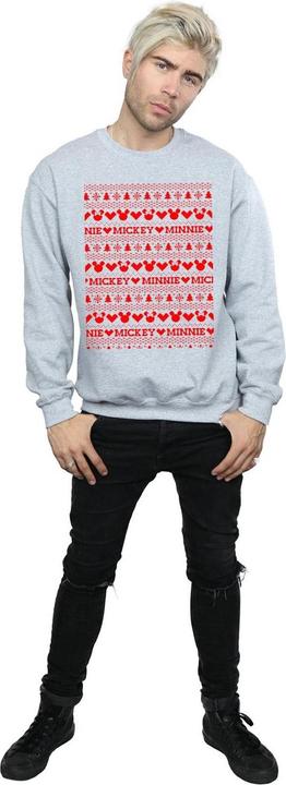 Immagine prodotto Disney Mickey And Minnie Christmas Fair Isle Felpa Uomo (XXL)
