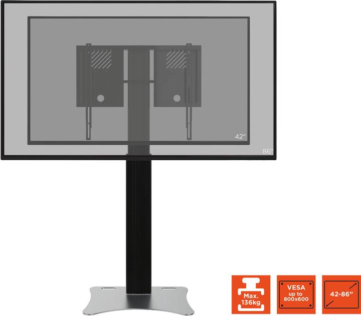 Produktbild Celexon Elektrischer Standfuss Expert Adjust 4286PB - 70 cm Schwarz (86", 136 kg)