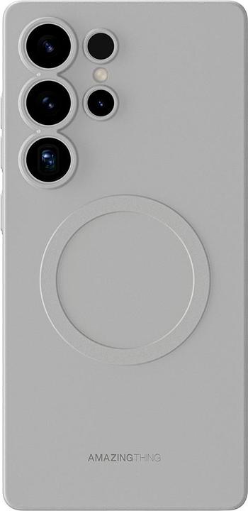 Amazingthing Minimal Air Case mit Magnetring für Samsung Galaxy S25 Ultra - Grau (Samsung Galaxy S25 Ultra)