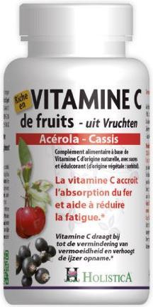 Actual product image Holistica Vitamin C Acerola Cassis Tabl (60 Piece, Pills, 85 g)