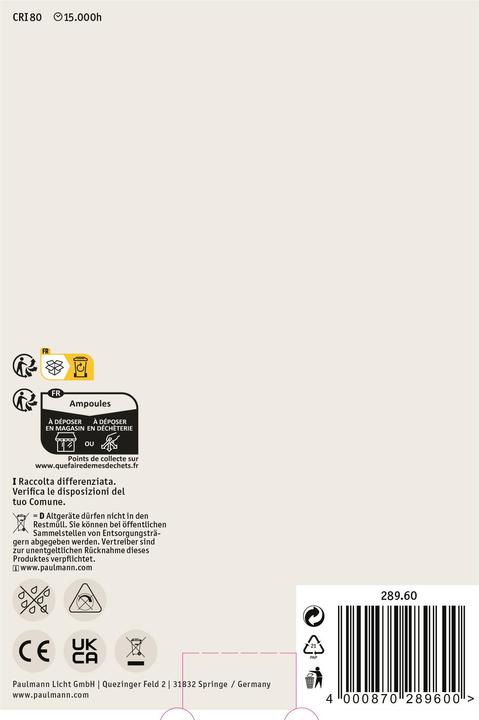 Actual product image Paulmann Globe (E27, 9 W, 1055 lm, 1 x, E)