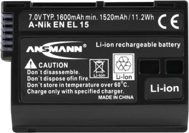 Produktbild Ansmann A-Nik EN EL 15 (Kamera Akku)