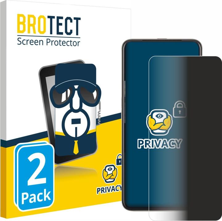 Produktbild BROTECT Sichtschutzfolie Anti-Spy Privacy Folie Blaulicht-Schutz (2 Stück, Oppo Reno 2 F)