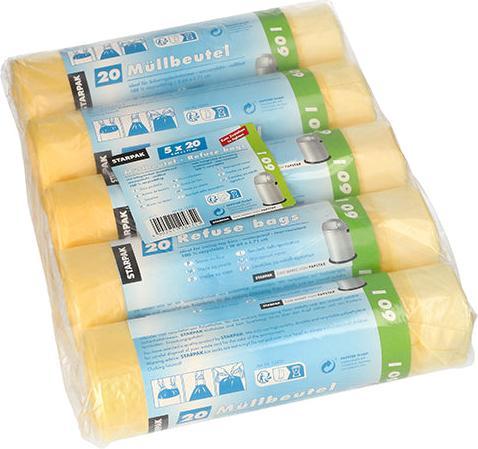 Produktbild Papstar Müllbeutel 60 l, 100 Stück (100 x, 60 l)