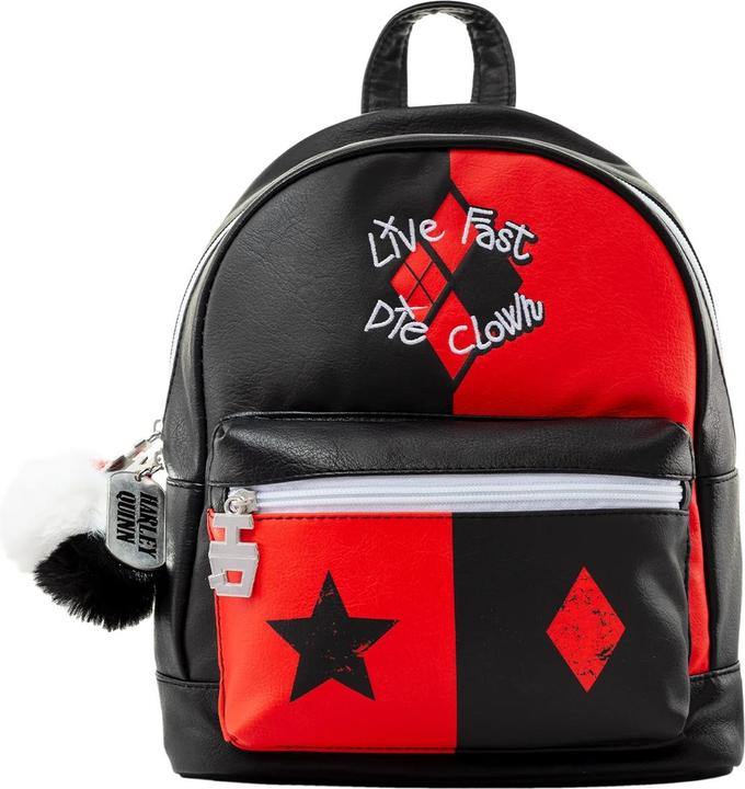 Harley Quinn Rucksack Live Fast Die Clown Die Selbstmordkommando