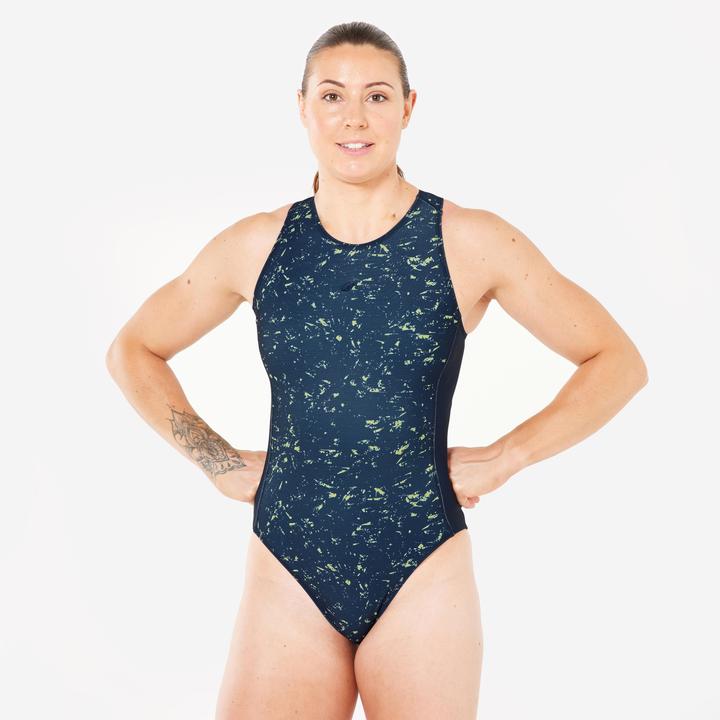 Nabaiji Badeanzug Wasserball Damen - All Sand dunkelblau (40, 42)