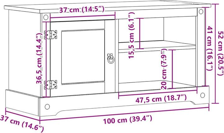 Immagine prodotto VidaXL Brotterode-Trusetal (100 x 40 x 52 cm)